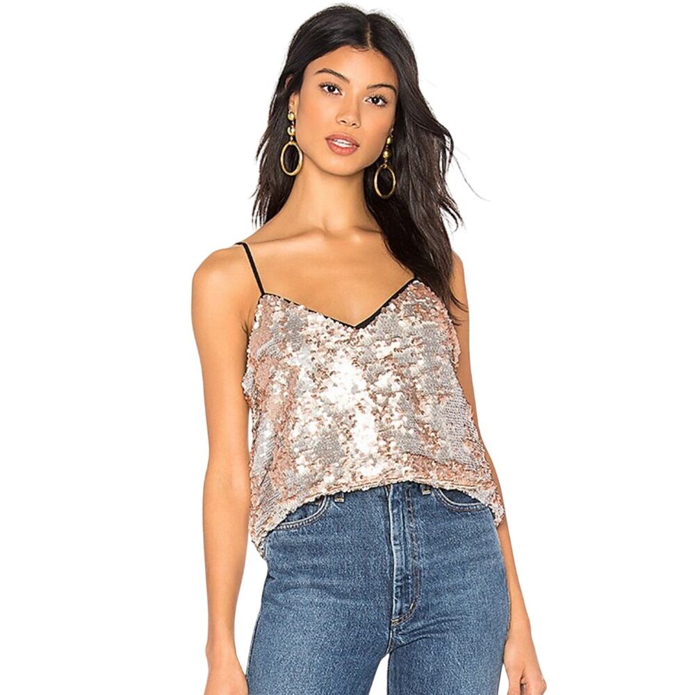 Sequin Top Meteallic Cami